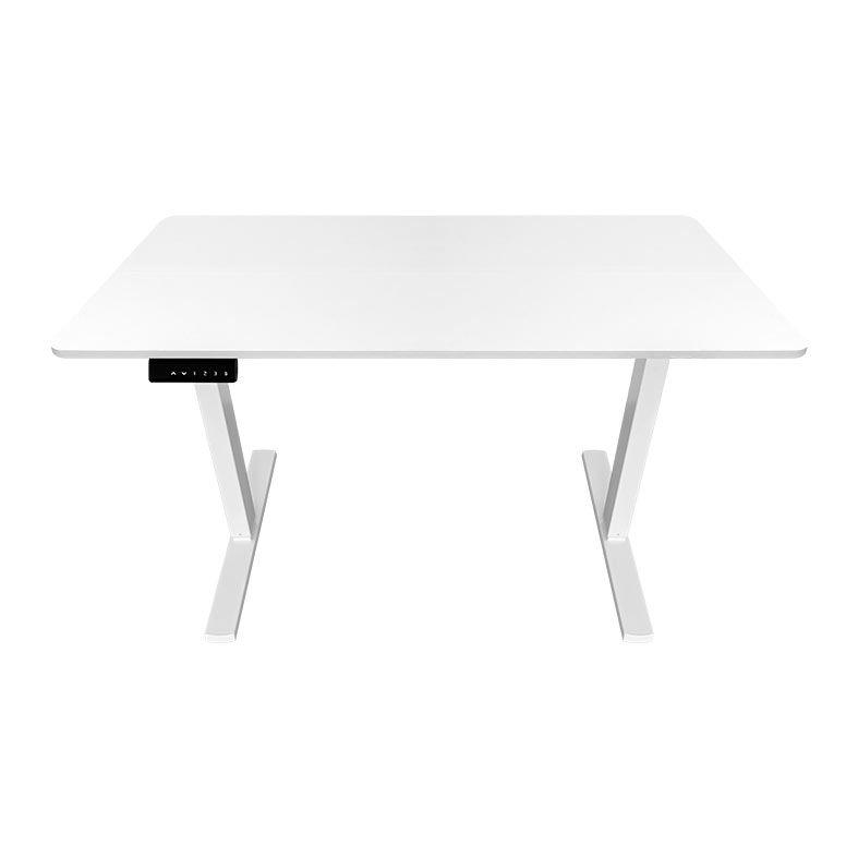 Mesa Office Zinnia Niva, Tampo Duplo, 120cm, Com Regulagem de Altura, Branco, ZNO-NIVA-WT01