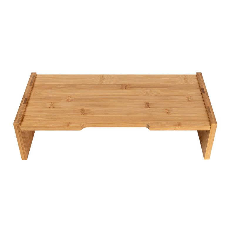 Base Para Notebook ou Monitor Zinnia, Com Elevacao e Organizador, Bambu, ZNO-ONM1-NT