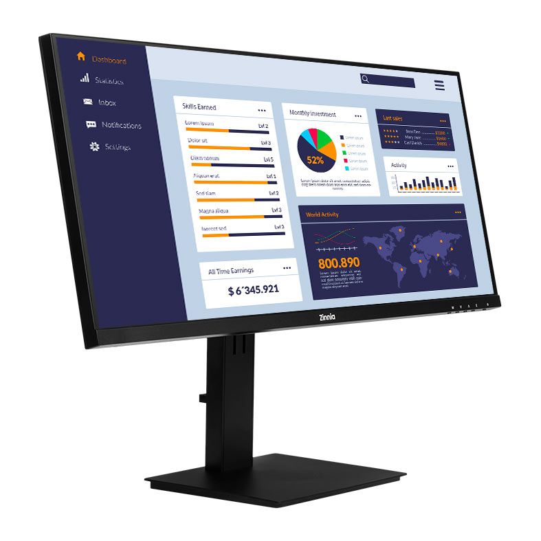 Monitor Zinnia Pegasi Pro UW29, 29 Pol, IPS, Ultrawide, WFHD, sRGB 100, 100Hz, FreeSync, HDMI/DP, ZNO-PGSIPRO-BL01