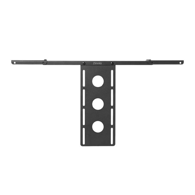 Prateleira Multiuso de Streaming Para Monitor Zinnia Core, Ajustavel, Instalacao VESA, Preto, ZNO-STCOR-BL01-V2