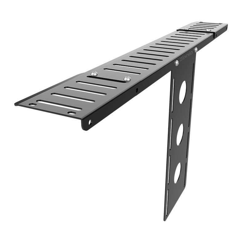 Prateleira Multiuso de Streaming Para Monitor Zinnia Core, Ajustavel, Instalacao VESA, Preto, ZNO-STCOR-BL01-V2
