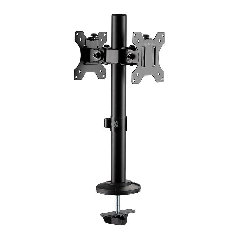 Suporte Para Dois Monitores Zinnia TMS 120, 17 Pol. a 32 Pol., Preto, ZNO-TMS120-BL01
