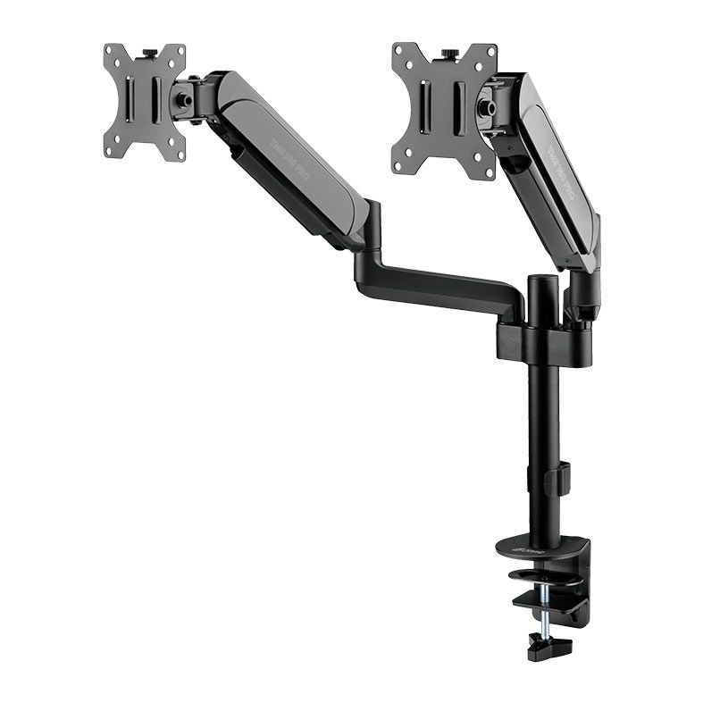 Suporte Articulado Para 2 Monitores Zinnia TMS 180 PRO, 17 Pol., a 32 Pol., Preto, ZNO-TMS180PRO-BL01