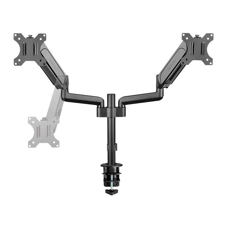 Suporte Articulado Para 2 Monitores Zinnia TMS 180 PRO, 17 Pol., a 32 Pol., Preto, ZNO-TMS180PRO-BL01