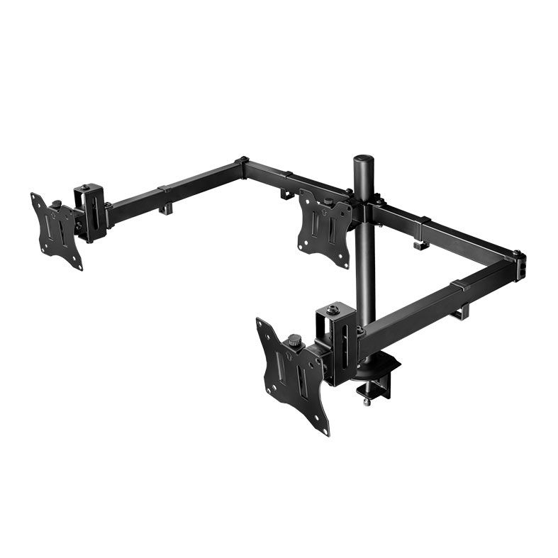 OPENBOX Suporte Articulado Para 3 Monitores Zinnia TMS 300, 13 Pol a 27 Pol, Preto, ZNO-TMS300-BK01