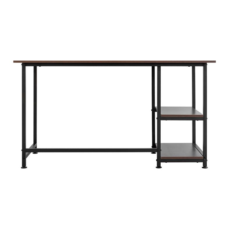 Mesa Para Escritorio Zinnia ZNO140, 140cm, Nogueira Escura, ZNO-Z10-WD01