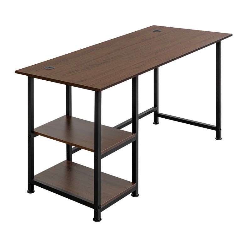 Mesa Para Escritorio Zinnia ZNO160, 160cm, Nogueira Escura, ZNO-Z12-WD02