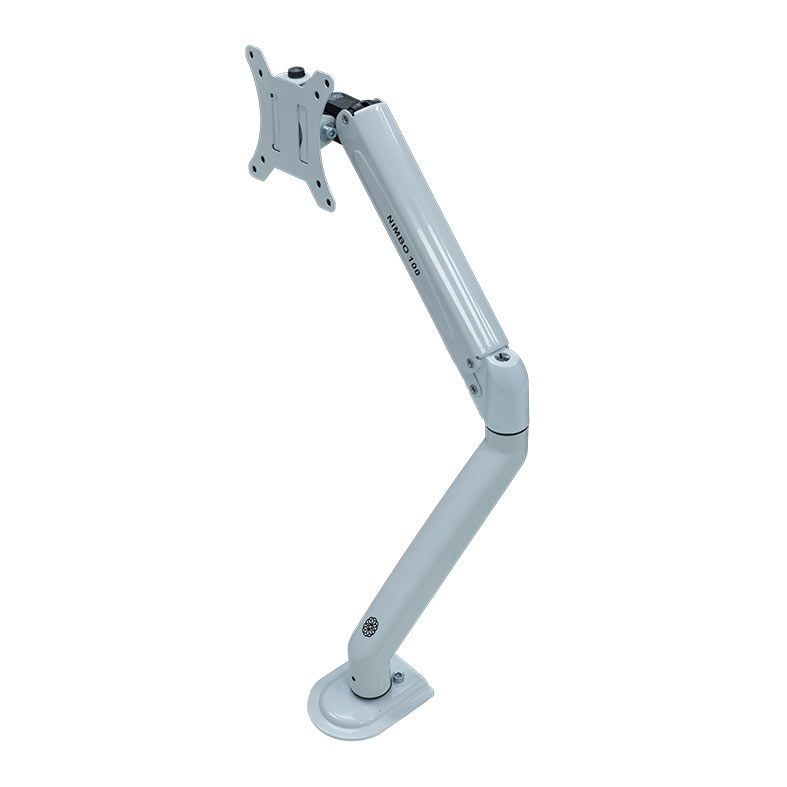 Suporte Articulado Com Pistao a Gas Para Monitor Zinnia Nimbo 100, 17 Pol. a 27 Pol., Branco, ZNO-ZNNBO100-WH01