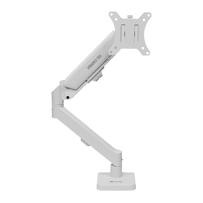 OPENBOX Suporte Articulado Com Pistao a Gas Para Monitor Zinnia Nimbo 110, 13 Pol. a 32 Pol., Branco, ZNO-ZNNBO110-WH01-V2