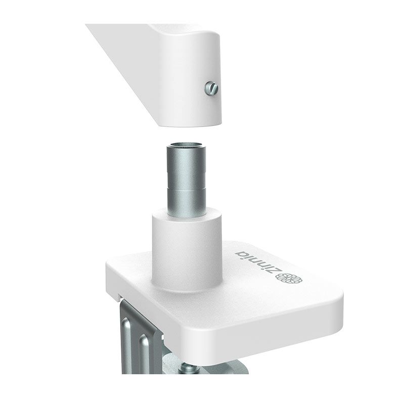 OPENBOX Suporte Articulado Com Pistao a Gas Para Monitor Zinnia Nimbo 110, 13 Pol. a 32 Pol., Branco, ZNO-ZNNBO110-WH01-V2