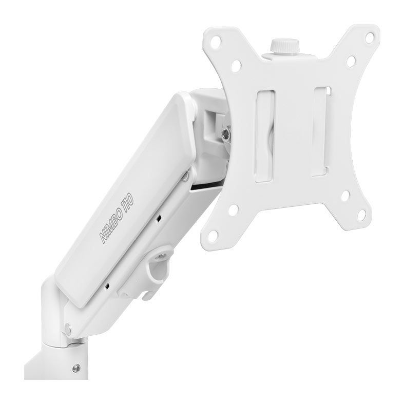 OPENBOX Suporte Articulado Com Pistao a Gas Para Monitor Zinnia Nimbo 110, 13 Pol. a 32 Pol., Branco, ZNO-ZNNBO110-WH01-V2