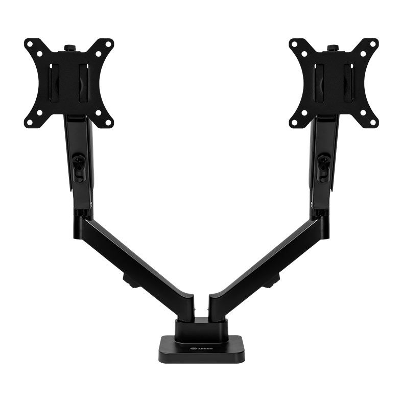 Suporte Articulado Com Pistao a Gas Para Dois Monitores Zinnia Nimbo 210, 13 Pol. a 32 Pol., Preto, ZNO-ZNNBO210-BK01