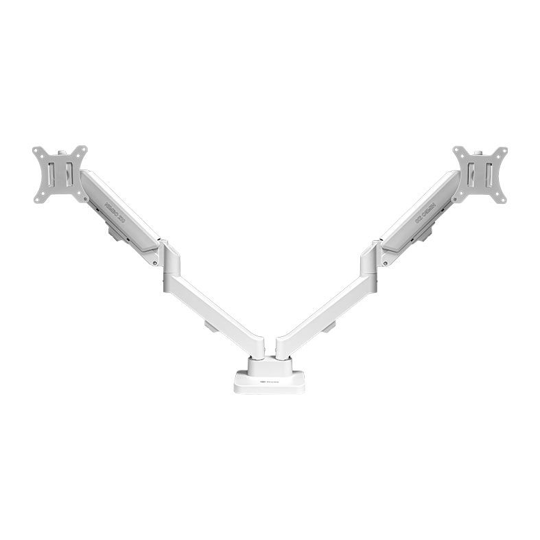 OPENBOX Suporte Articulado Com Pistao a Gas Para Dois Monitores Zinnia Nimbo 210, 13 Pol. a 32 Pol., Branco, ZNO-ZNNBO210-WH01