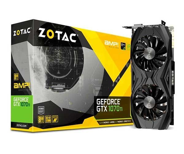 グラフィックボード・グラボ・ビデオカード ZOTAC GeForce GTX 1070 Ti 8GB Placa de Video ZOTAC GeForce GTX 1070 Ti AMP! 8Gb 256Bit GDDR5,ZT