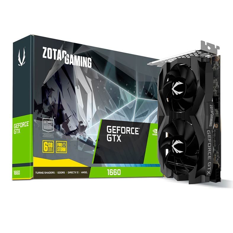 Placa de Video Zotac GeForce GTX 1660 6GB GDDR5 192-bit, ZT-T16600F-10L