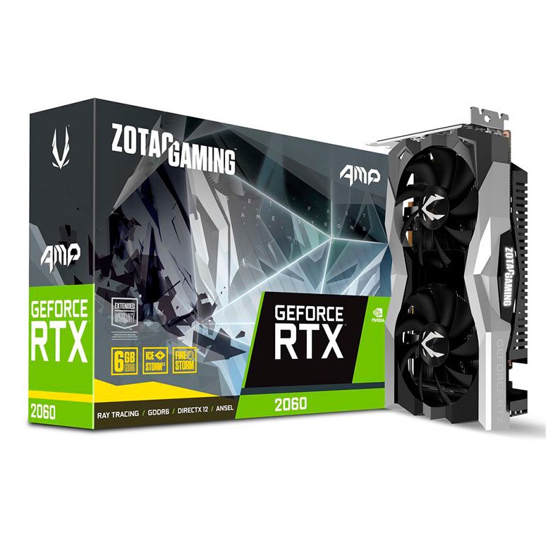 Placa de Video Zotac GeForce RTX 2060 6GB GDDR6 AMP 192-bit, ZT-T20600D-10M