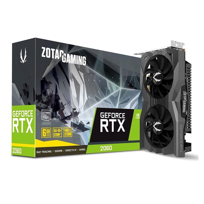 Placa de Video Zotac GeForce RTX 2060 6GB GDDR6 192-bit, ZT-T20600H-10M