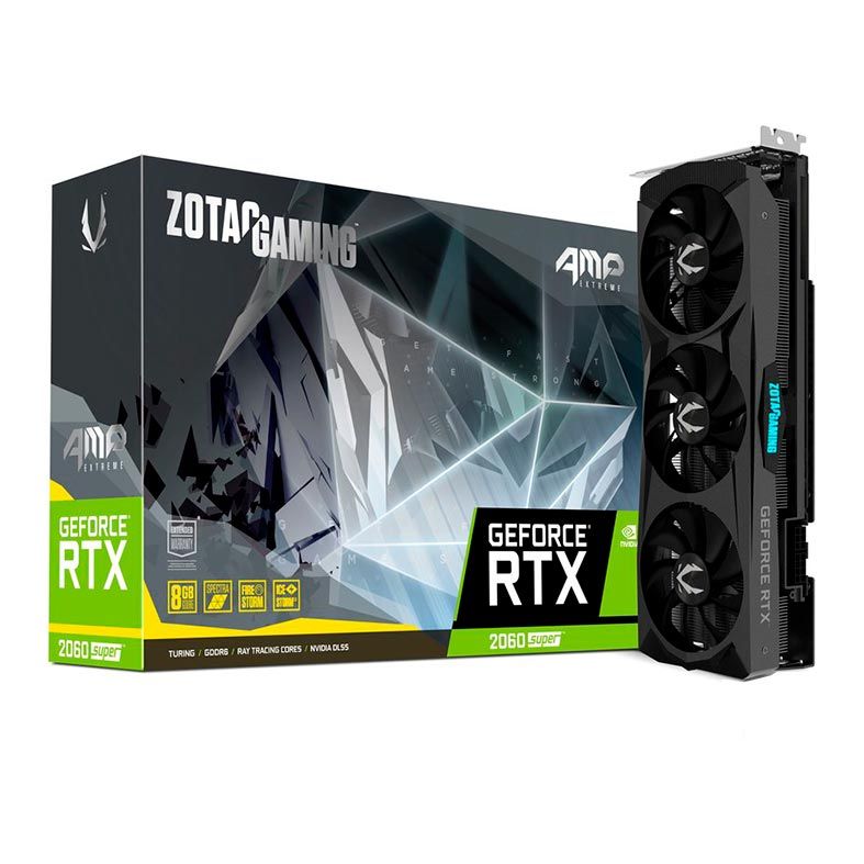 Placa de Video Zotac GeForce RTX 2060 Super 8GB GDDR6 AMP Extreme 256-bit, ZT-T20610B-10P