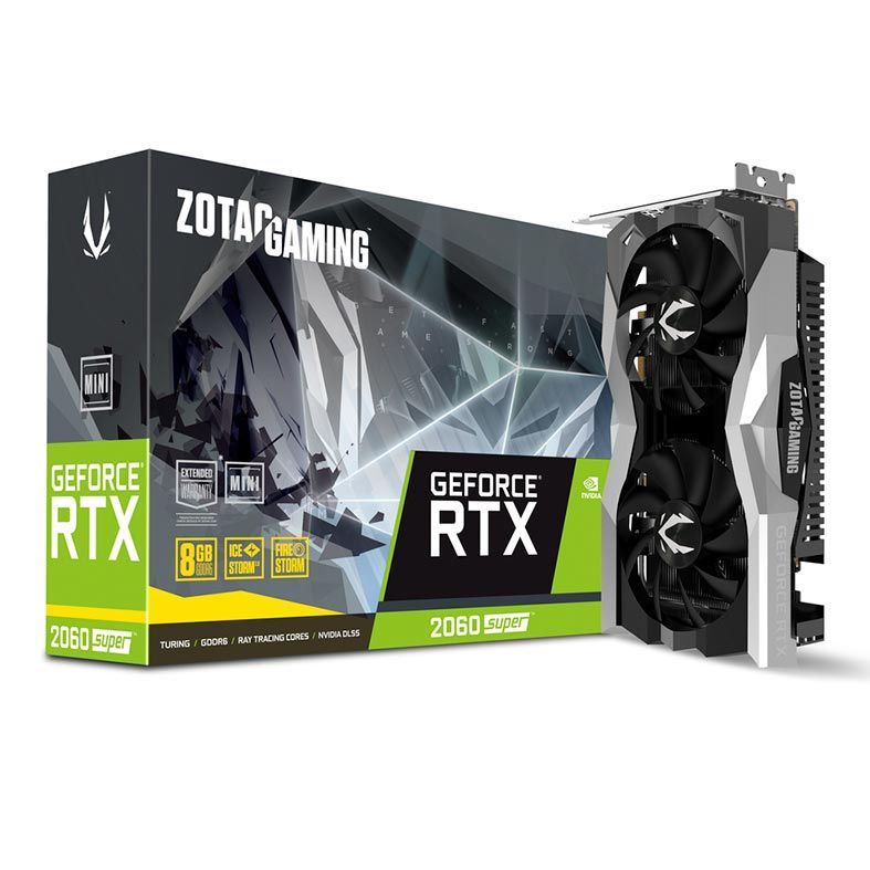 Placa de Video Zotac GeForce RTX 2060 Super Mini 8GB GDDR6 256-bits, ZT-T20610E-10M