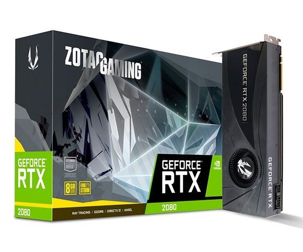 Placa de Video Zotac GeForce RTX 2080 8GB GDDR6 Blower 256-bit, ZT-T20800A-10P