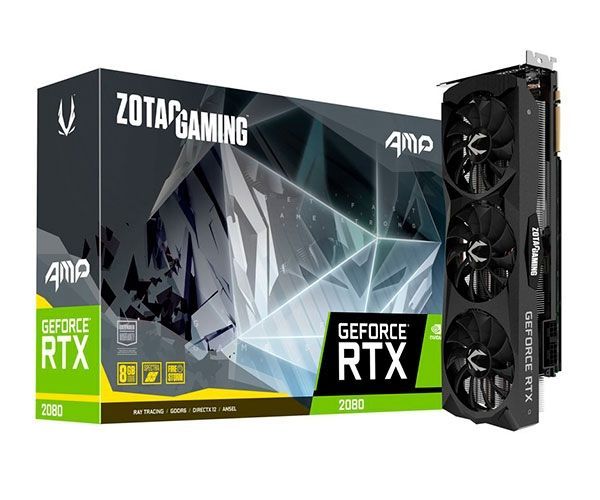 Placa de Video Zotac GeForce RTX 2080 8GB GDDR6 AMP! 256-bit, ZT-T20800D-10P