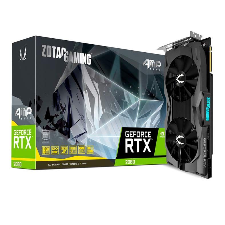 Placa de Video Zotac GeForce RTX 2080 8GB GDDR6 AMP! MAXX 256-bit, ZT-T20800H-10P