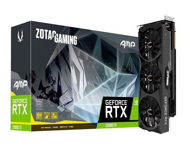 【4枚セット】RTX2080Ti 11GB MSI/Palit/ZOTAC Placa de Video ZOTAC GeForce RTX 2080 Ti AMP 11GB GDDR6, ZT