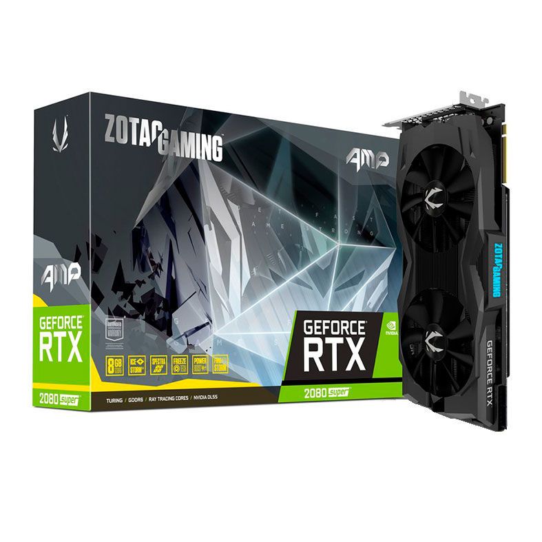Placa de Video Zotac GeForce RTX 2080 Super 8GB AMP 256-bit, ZT-T20820D-10P