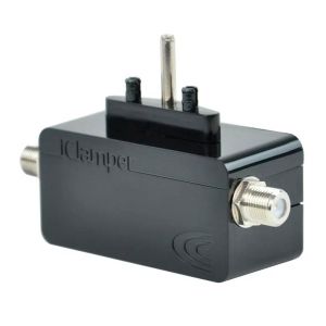 Protetor Eletrico DPS Clamper iClamper Cabo Proteção Coaxial Preto, 009908