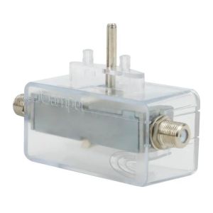Protetor Eletrico DPS Clamper iClamper Cabo Proteção Coaxial Transparente, 010646