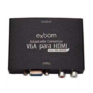 Conversor Exbom VGA Para HDMI Com Audio, 01577