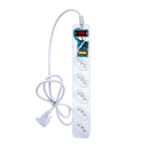 Filtro de Linha DPS Clamper iClamper Energia 5 Tomadas, 1m, Transparente, 021067