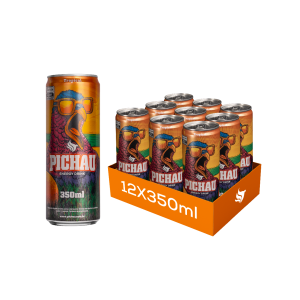 Pack Energetico Pichau Tropical, 350ml, Com Acucar, Com 12 unidades