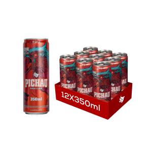 Pack Energetico Pichau Original, 350ml, Com Acucar, Com 12 unidades