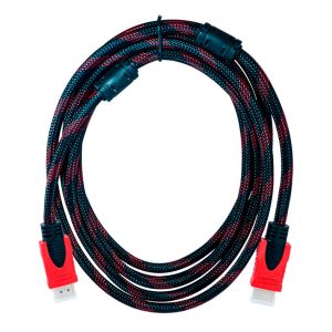 Equipar cabo Ethernet HDMI com conectores giratórios 3m Preto