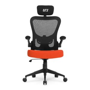 Cadeira Office DT3 Vita Headrest, Preto e Laranja, 14232-2