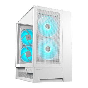 COUGAR OmnyX ホワイト 縦型です Gabinete Gamer Cougar OmnyX, RGB, Mid Tower, Lateral de Vidro, Com