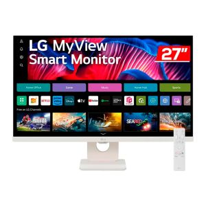 Monitor Smart LG MyView, 27 Pol, IPS, UHD, 5ms, 60Hz, HDMI/Tipo-C, 27SR73U-W