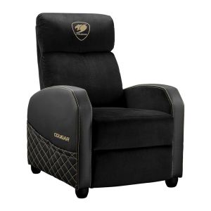 Poltrona Gamer Cougar Ranger Elite Gold, Preto e Dourado, 3MRAEGLB.0001