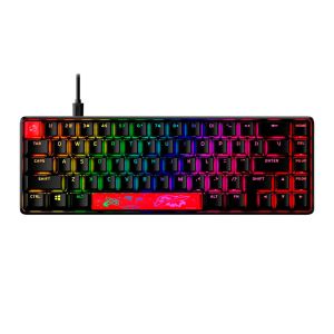 Teclado Mecanico Gamer HyperX Alloy Origins, RGB, 65 %, Switch Red, Preto, 4P5D6AAABA