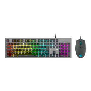 Kit Teclado e Mouse Fortrek Ranger Rainbow Grafite, 70551