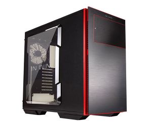 Gabinete In Win 707 Preto/Vermelho Com Janela de acrílico, 707 BLACK