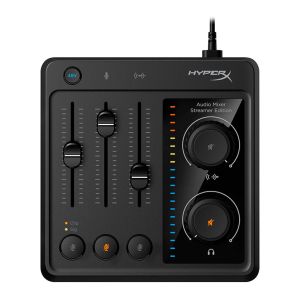 Mixer de Audio HyperX, 5 Canais, USB-C, Preto, 73C12AA