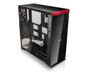 Gabinete In Win 805 Preto/Vermelho Com Janela Transparente, 805 BLACK/RED