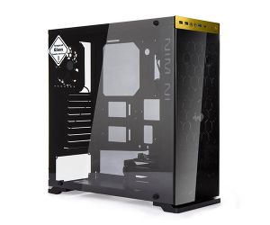 Gabinete In Win 805 Preto/Dourado Com Janela Transparente, 805 BLACK/GOLD