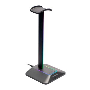 Suporte Para Headset Fortrek Nexus, RGB, USB, Preto, 86965 Suporte Para Headset Fortrek Nexus, RGB, USB, Preto, 86965