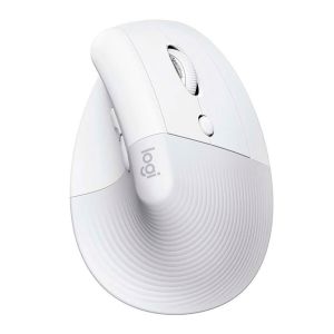 Mouse Vertical Ergonomico Logitech Lift, Bluetooth, 4000DPI, 6 Botoes, Branco, 910-006469