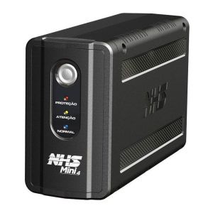 Nobreak NHS Mini 4 Senoidal, 600VA/300W, Entrada Bivolt, Saida 220V, Preto, 91.A1.006001