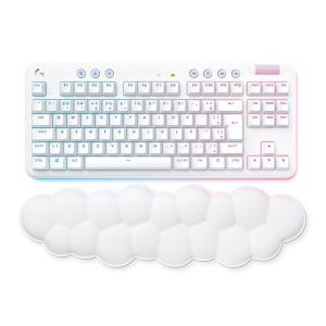 Teclado Mecanico Logitech G715 Lightspeed, RGB, Wireless, Switch GX Linear Red, Branco, 920-010706