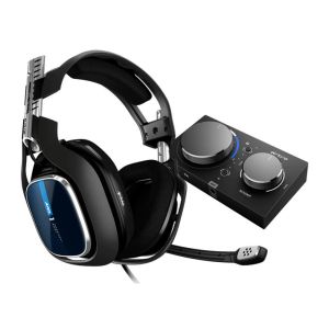 Headset Gamer Astro A40 + MixAMP PRO PS4 Preto/Azul, 939-001791